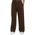 thumbnail image 1 of Ketyyh-chn99 Men's Pants Drawstring Casual Solid Pants Sport Loose Fit Plain Pants Coffee,3XL, 1 of 5