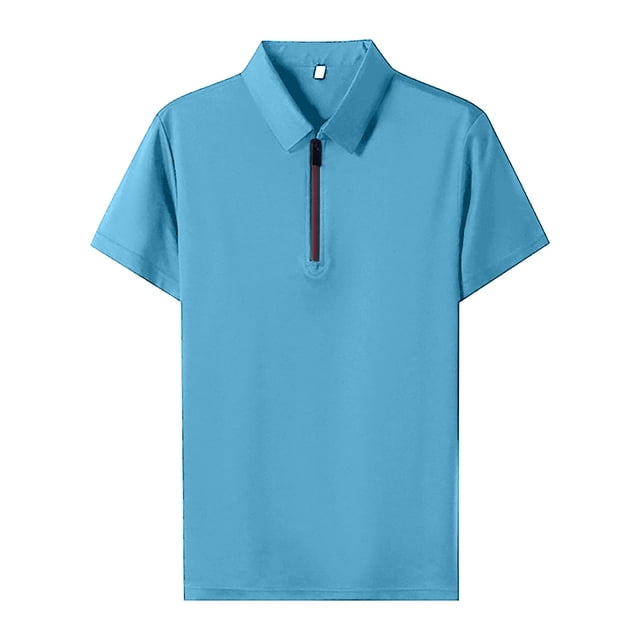 Ketyyh-chn99 Men's Polo Shirt Slim-Fit 2024 Summer Fashion Big and Tall Short-Sleeve Golf Classic Casual T Shirt Fit Shirts Dark Blue,3XL