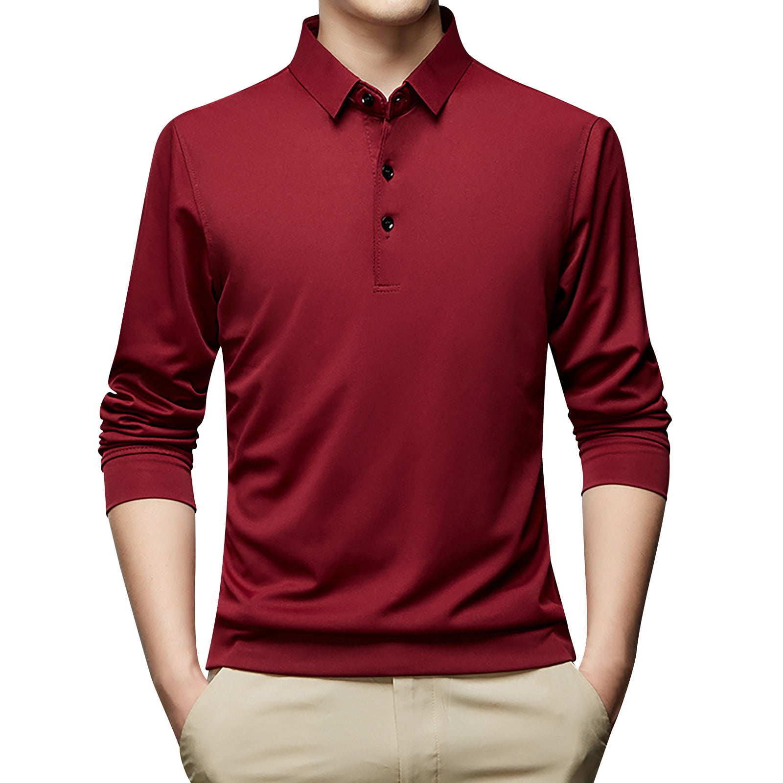 Ketyyh-chn99 Men's Polo Shirts 2023 Men Business Casual Blouses ,M ...