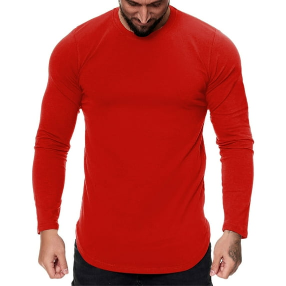 Ketyyh-chn99 Men's and Big Men's Fashion Casual Loose Blouses T Shirts Red,XL