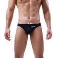 thumbnail image 1 of Ketyyh-chn99 Mens Briefs Underwear Soft Comfort Trunks 360 Stretch Comfort Brief Underwear 2024 Navy,S, 1 of 5