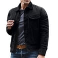 thumbnail image 1 of Ketyyh-chn99 Mens Jackets Casual Loose Comfy Blazer Jacket Button Down Open Front Shirts Black,L, 1 of 4