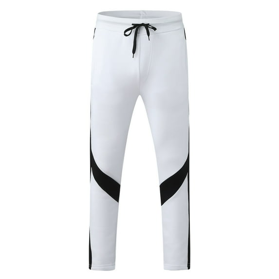 Ketyyh-chn99 Mens Jogger Sweatpants Men Legging Pants Men Workout Basketball Yoga Pants Tights Sports Leggings White,3XL