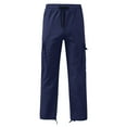 thumbnail image 1 of Ketyyh-chn99 Mens Pants Cargo Sweatpants Men's Straight Leg Relax Fit Cargo Pants with Multiple Pockets Mens Loose Fitting Pants Trouser Casual Pants for Men Navy,2XL, 1 of 5