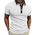 thumbnail image 1 of Ketyyh-chn99 Mens Polo Mens Golf Shirt Short Sleeve Casual T Shirts for Men White,Xl, 1 of 4