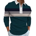 thumbnail image 1 of Ketyyh-chn99 Mens Polo Shirt Fall Clothes Men's Polo Shirts Summer Long Sleeve Casual T-Shirts Classic Basic Golf Work Tees Tops with Pocket Navy,3XL, 1 of 5