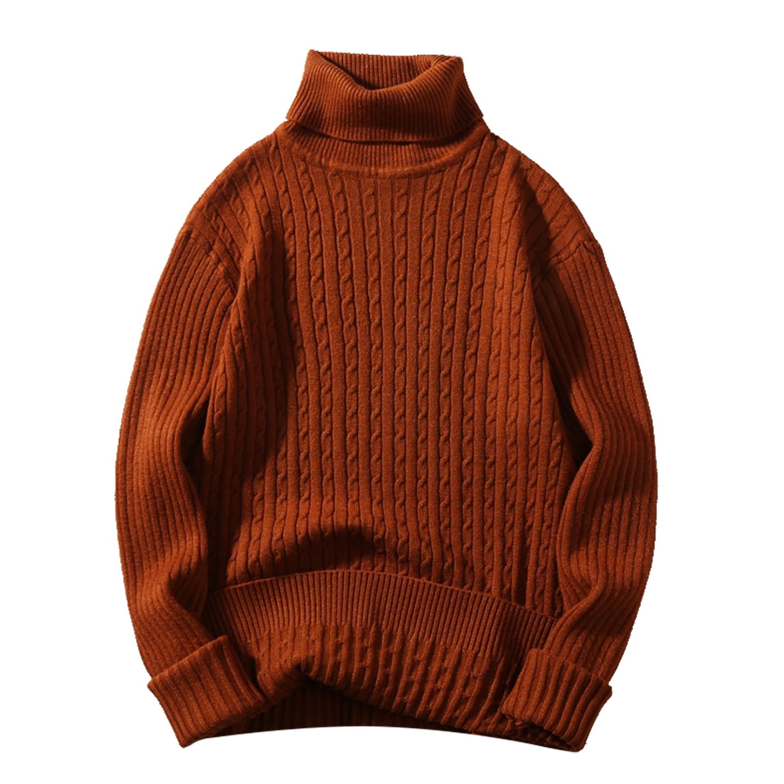 Ketyyh-chn99 Sweaters for Big Men Long Sleeve Knit Sweater Warm