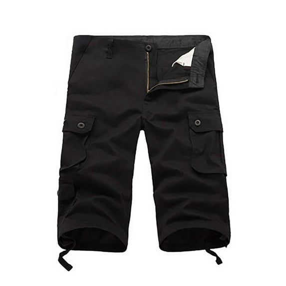 Ketyyh-chn99 Mens Shorts Casual 2023 Fashion Sport Baggy Pants Jogger with Pockets Black,38
