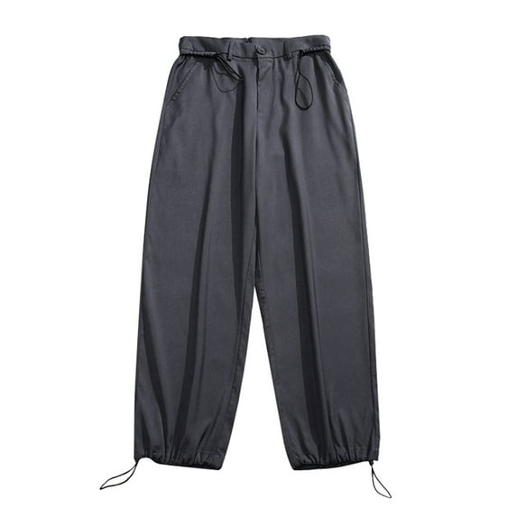 Ketyyh-chn99 Mens Sweatpants Work Wear Fashion Zipper Pockets 2023 Dark Gray,L
