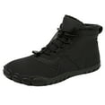 thumbnail image 1 of Ketyyh-chn99 Mens Work Boots Steel Toe Mens Casual Shoes Winter Barefoot Shoes Women Men 2024 New Non-Slip Waterproof Autumn Footwear Barefoot Boots for Hiking Walking Black,11.5, 1 of 5