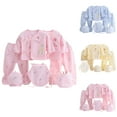 thumbnail image 1 of Ketyyh-chn99 Newborn Clothes 7PCS Newborn Baby Layette Set 2 Tops+2 Pants+Hat+Bib+chest covering Size for 0-3 Months,Yellow, 1 of 8