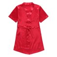 thumbnail image 1 of Ketyyh-chn99 Pajamas for Girls 2 Pcs Long Sleeve Sleepwear Cute Loungwear Sleepwear Short Sleeve Summer Sleepwear Red,2-3 Years, 1 of 3