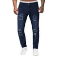 thumbnail image 1 of Ketyyh-chn99 Pants for Men Designer Fashion Mens Slim Fit Skinny Denim Jeans Blue,2XL, 1 of 5