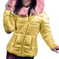 thumbnail image 1 of Ketyyh-chn99 Parkas for Women Winter Thicken Coat Jacket Overcoat Zipper Outerwear Gold,3XL, 1 of 4