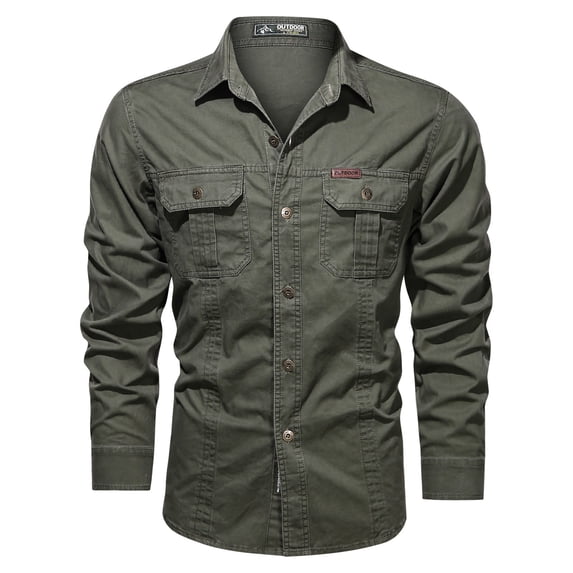 Ketyyh-chn99 Polo Shirts for Men Casual Men's and Big Men's Hooded Flannel Shirt Green,XL