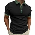 thumbnail image 1 of Ketyyh-chn99 Polo Shirts for Men Men's Short Sleeve Polo Shirts Casual Slim Fit T Shirts Black,2XL, 1 of 4