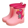 thumbnail image 1 of Ketyyh-chn99 Rain Boots for Boys Waterproof Shoes Kids Toddler Light Up Rain Boots for Girls Boys Waterproof Rain Boots with Handles Outdoors Kid Rain Boots Size for US 3,Pink, 1 of 3