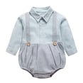 thumbnail image 1 of Ketyyh-chn99 Rompers for Boys Baby Boy Romper Outfits Overall Jumpsuit Clothes One Piece Romper Blue,2-3 Years, 1 of 5