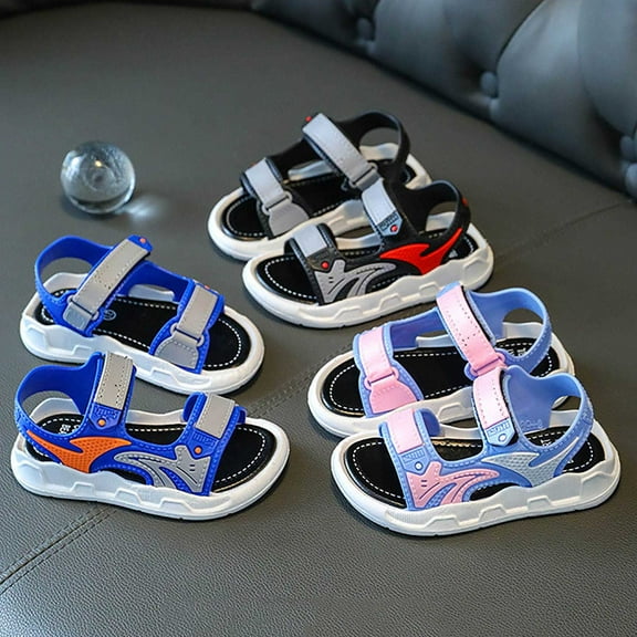 Ketyyh-chn99 Sandals for Boys Kids Shoes Boys Girls Sport Water Sandals Outdoor(Toddler/Little Kid/Big Kid) for 8.5,Black