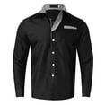 thumbnail image 1 of Ketyyh-chn99 Shirt for Men Casual Button Down Shirt Black,3XL, 1 of 3