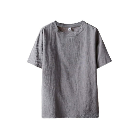 Ketyyh-chn99 Shirts for Men Relaxed Fit Loose Fit Casual Tunic Tops Gray,4XL