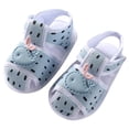 thumbnail image 1 of Ketyyh-chn99 Shoes for Girls Infant Baby Girls Summer Sandals with Flower Bowknot Soft Sole First Walker Dress Shoes Blue,4.5, 1 of 5