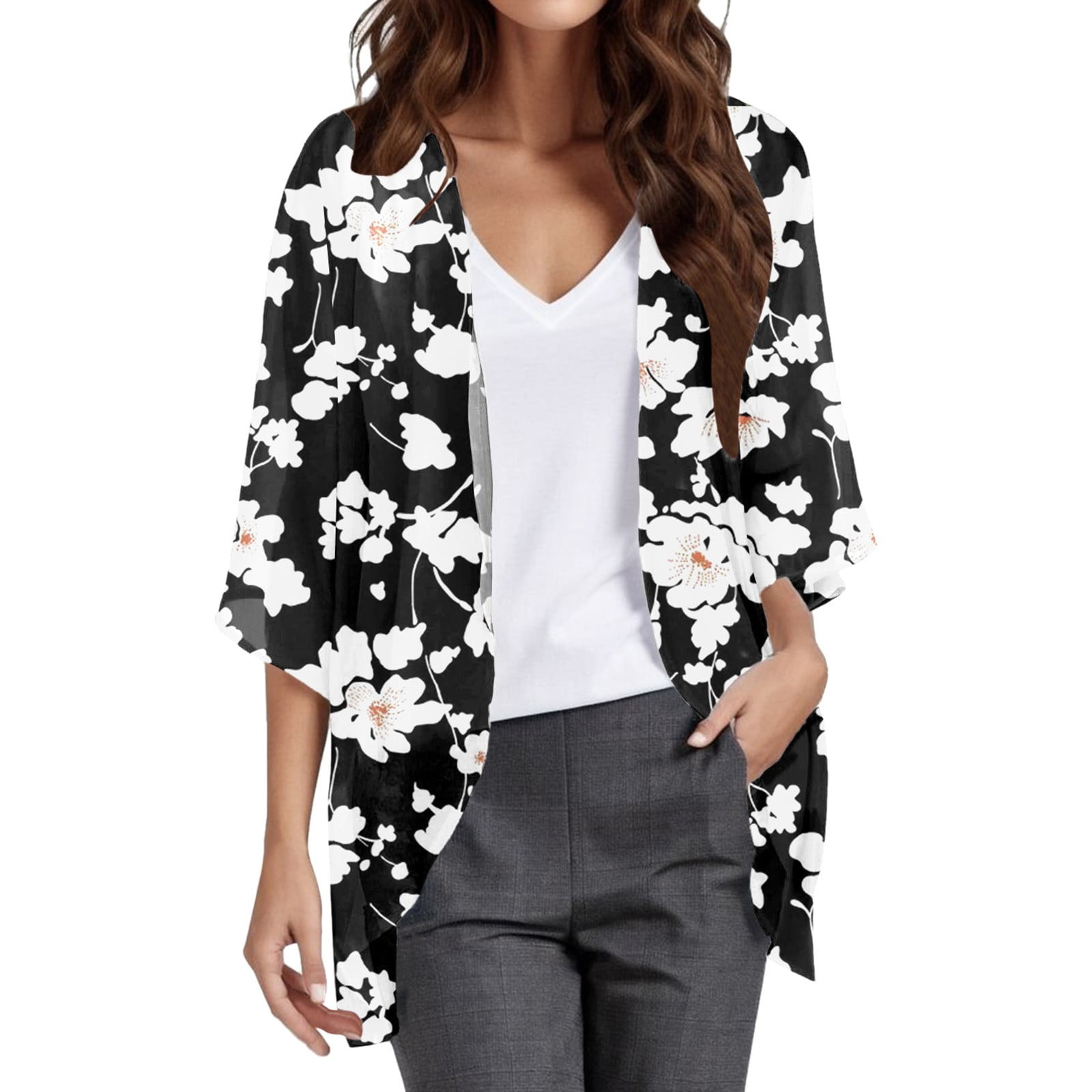 Ketyyh-chn99 Short Sleeve Cardigans for Women Casual Short Sleeve ...