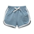 thumbnail image 1 of Ketyyh-chn99 Baby Unisex Baby and Toddler Shorts Bottoms Girls' Shorts for Active Sports Set Solid Color for 4-5 Years,Blue, 1 of 4
