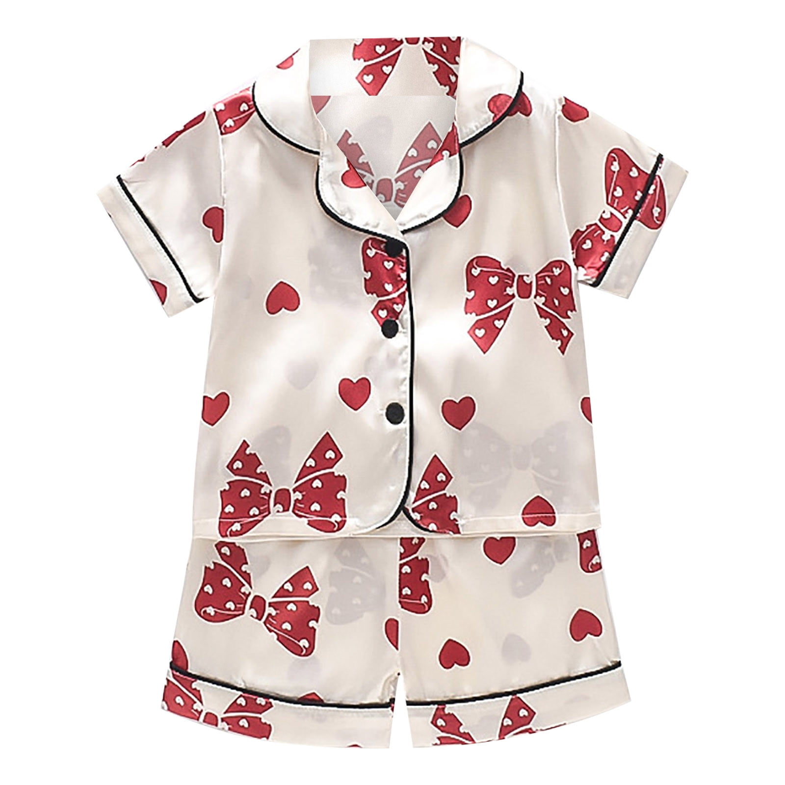 Ketyyh-chn99 Silk Pajamas for Girls Baby and Toddler Boy Pajama Short ...