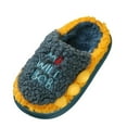 thumbnail image 1 of Ketyyh-chn99 Slippers for Kids Winter Warm Shoes Cute Kids Slippers for Girls Boys Soft Plush Non-Slip Toddler House Slippers Little Kids Slippers Indoor Outdoor Size for US 9.5,Navy, 1 of 5