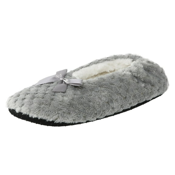 Ketyyh-chn99 Slippers for Women 2024 Anti-Slip Soft Plush House Slippers Cute Shoes Grey,37