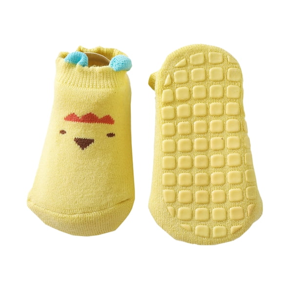 Ketyyh-chn99 Socks Baby Boys and Baby Girls Smooth Toe Cotton Socks Yellow,M