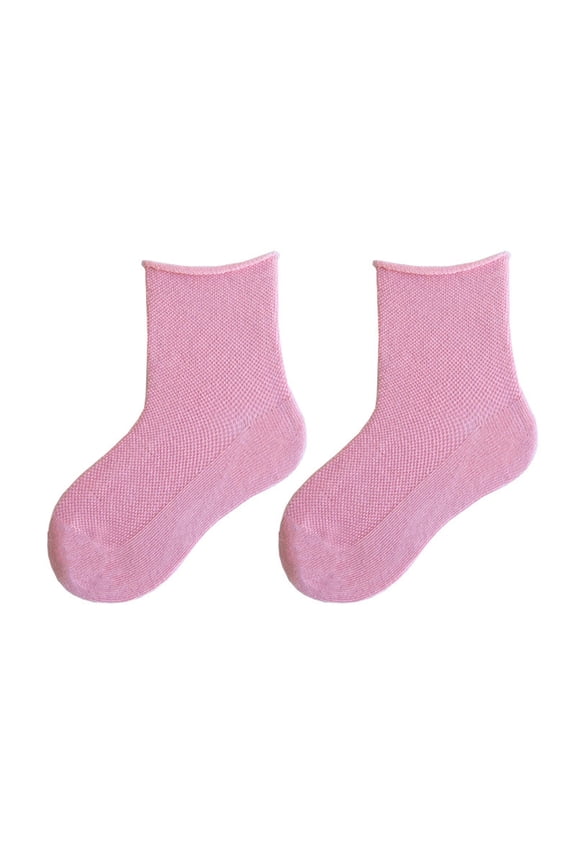 Socks for Kids Stretch Kids Ankle Sock Breathable Lightweight Soft Baby Socks Pink,XL