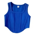 thumbnail image 1 of Ketyyh-chn99 Toddler Boys Undershirts Little Girls T-Shirts Girls' Crop Tank Tops Summer Sleeveless Shirt Breathable Sports Top Short Slim Fit Tank Top Crop Vest Size for 13-14 Years,Blue, 1 of 4