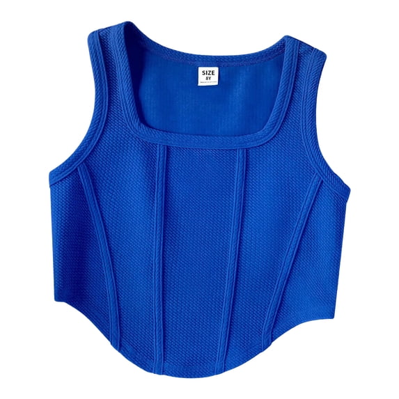 Ketyyh-chn99 Toddler Boys Undershirts Little Girls T-Shirts Girls' Crop Tank Tops Summer Sleeveless Shirt Breathable Sports Top Short Slim Fit Tank Top Crop Vest Size for 13-14 Years,Blue