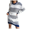 thumbnail image 1 of Ketyyh-chn99 Sweater for Women Knitwear Autumn Winter Tops Pullover Turtleneck Sweaters Blue,S, 1 of 4