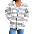 thumbnail image 1 of Ketyyh-chn99 Sweatshirt for Women Lightweight Zip up Hoodies for Women Hooded Sweatshirts Long Sleeve Thin Jacket with Zipper Grey,L, 1 of 4