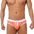 thumbnail image 1 of Ketyyh-chn99 Swim Men Brief Men's Tigh Swimming Briefs Trunks Swimwear Swimsuit Man Beach Short Men Swim Suit Orange,2XL, 1 of 5