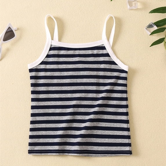 Ketyyh-chn99 Tank Tops For Girls Teen Girl Gifts T Shirts Undershirts Cami Baby Sleeveless Tank Tops Undershirt Unisex Cotton Shirts Tees Vest Black,5-6 Years