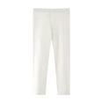 thumbnail image 1 of Ketyyh-chn99 Teen Girls Dress Pants Bell Bottoms Girl's Cute Leggings Pants Waist Comfy Casual Skinny Trousers Size for E,White, 1 of 5