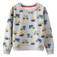 thumbnail image 1 of Ketyyh-chn99 Toddler Baby Boy Girl Clothes Sweatshirt Crewneck Pullover Sweater Long Sleeve Shirt Top Gray,3T, 1 of 4