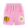 thumbnail image 1 of Ketyyh-chn99 Toddler Baby Girl Boy Summer Striped Shorts Girls Shorts Baby Little Girls Stretchy Slim Summer Shortalls for 18-24 Months,Pink, 1 of 6