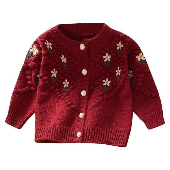 Ketyyh-chn99 Toddler Baby Plaid Jacket Baby Girls' Sweatshirts Lightweight Zip-up Jackets & Hooded Coats Size for 1-2 Years,Red