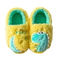 thumbnail image 1 of Ketyyh-chn99 Toddler Boy Slippers Winter Shoes Toddler Boys Girls House Slippers Indoor Home Shoes Warm Slipper Socks for Kids Baby Soft Winter Warm Walking Shoes Size for 17,Yellow, 1 of 4