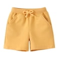 thumbnail image 1 of Ketyyh-chn99 Toddler Boys Athletic Shorts Toddler Kids Denim Cargo Shorts Casual Waist Comfy Summer Loose Jean Shorts Size for 1-2 Years,Yellow, 1 of 9