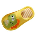 thumbnail image 1 of Ketyyh-chn99 Toddler Boys Slippers Winter Warm Shoes Toddler Rabbit Winter Slippers Soft Plush Indoor Slippers for Girls Boys Size for US 9.5,Yellow, 1 of 3