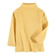 thumbnail image 1 of Ketyyh-chn99 Toddler Girl Long Sleeve Shirt Toddler Boys Long Sleeve Button-Down Shirt Solid Color Casual Lapel Shirt Size for 4-5 Years,Yellow, 1 of 3