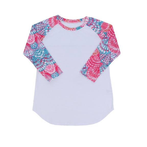 Ketyyh-chn99 Toddler Girl Outfits Autumn Print Long Sleeve Tops Girls Tees Pink,2