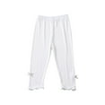 thumbnail image 1 of Ketyyh-chn99 Toddler Girl Pants High Waisted Flare Pants Yoga Pants Solid Color Bottoms White,5-6Y, 1 of 4