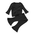 thumbnail image 1 of Ketyyh-chn99 Toddler Girl Sets Fall Baby Girl Clothes Outfits 2pcs Baby Girls Fall Winter Clothes Hoodie Sweatshirt Tops Pants Outfits Clothing Sets Black,2-3 Years, 1 of 4